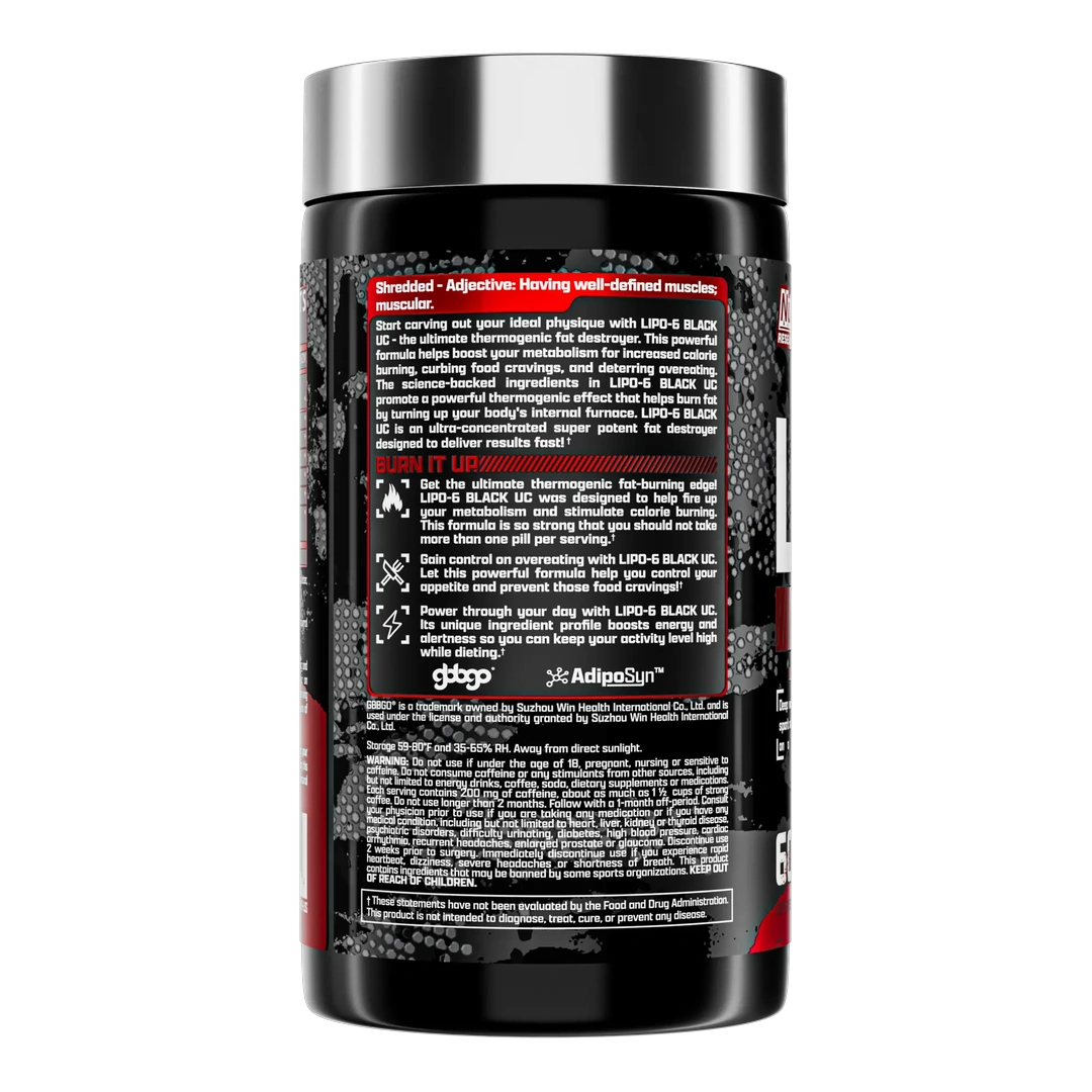 Lipo 6 Black Ultra Concentrate - 60 Capsules