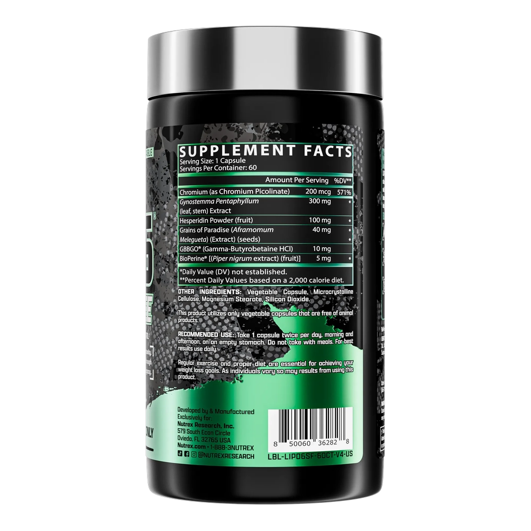 Lipo-6 Stim Free - 60 Gélules