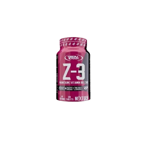 ZMA Real Pharm Z-3 Magnesium+Zinc+B6|120 capsules